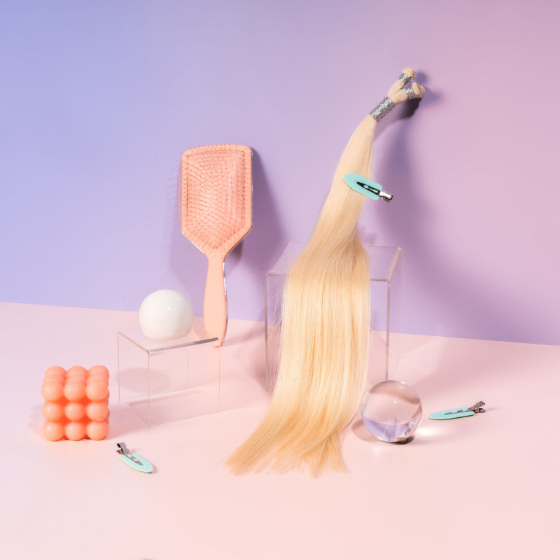 pony hand tied weft (the mini) angel 18 50g