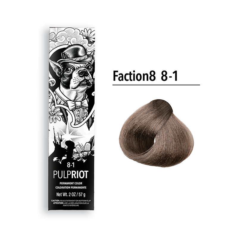 pulp riot faction8 permanent colour ash 8.1 8a 2oz