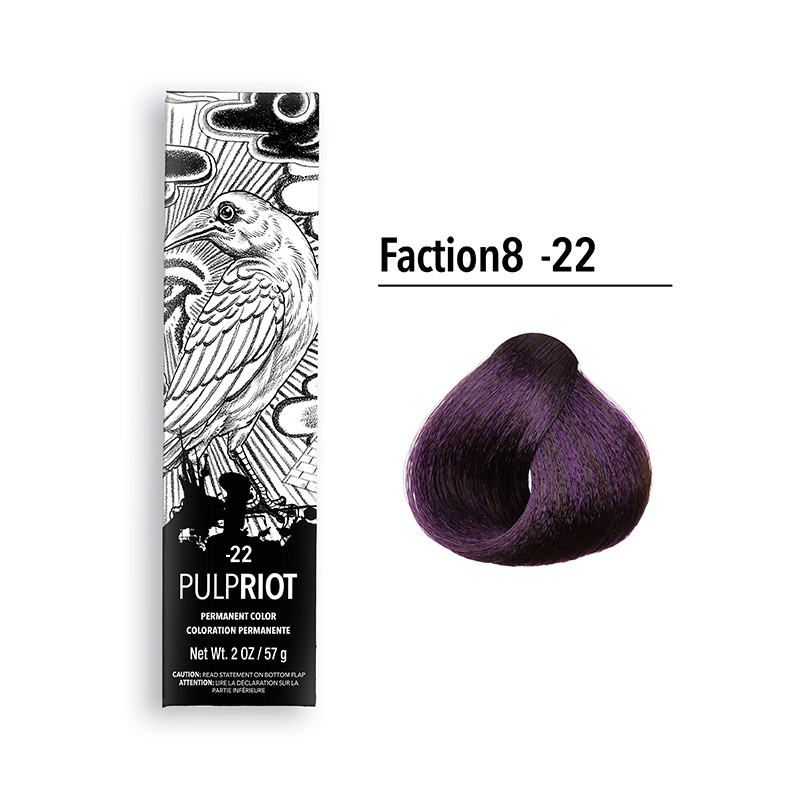 pulp riot faction8 permanent booster 22 violet 2oz