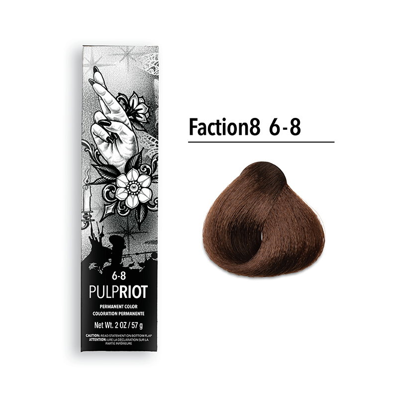 pulp riot faction8 permanent colour brown 6.8 6b 2oz