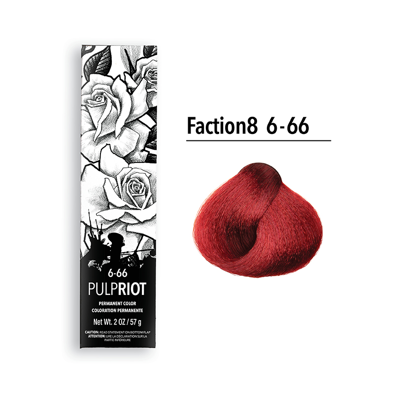 pulp riot faction8 permanent colour red 6.66 6rr 2oz