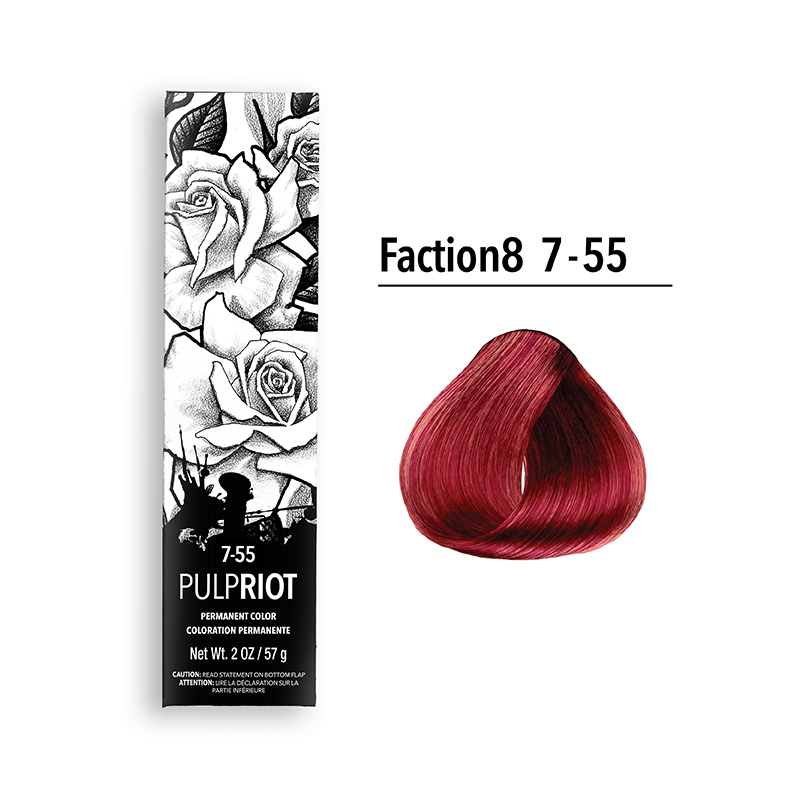 pulp riot faction8 permanent colour red 7.55 rvv 2oz