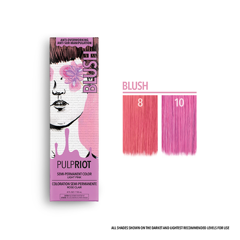 pulp riot semi blush pastel pink 4oz
