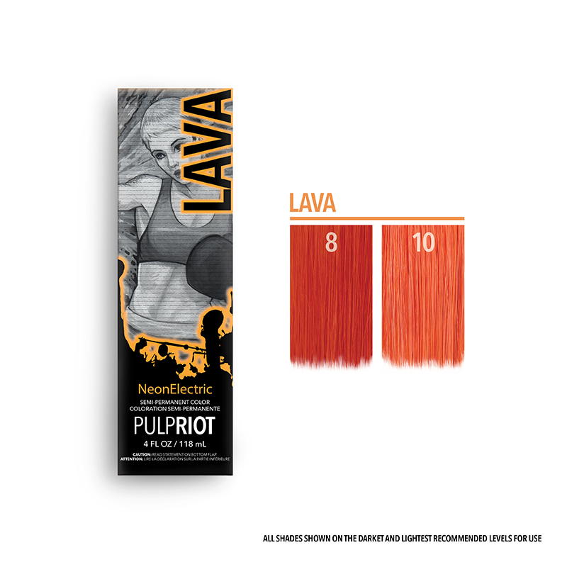 pulp riot semi lava bright orange 4oz