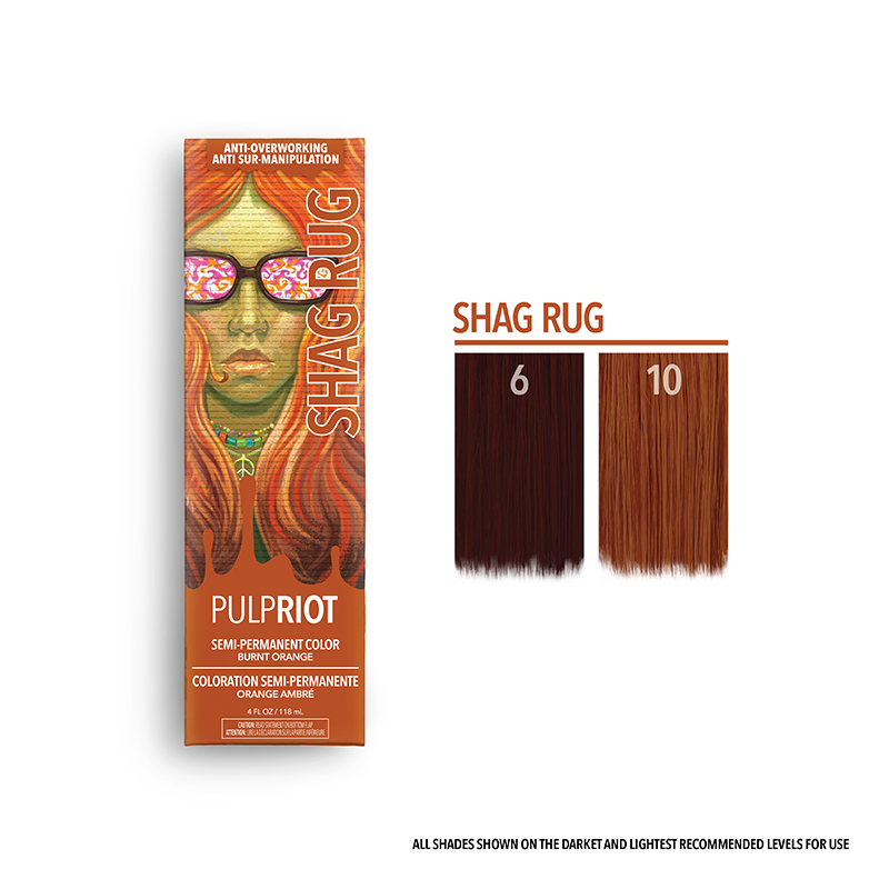 pulp riot semi shag rug warm copper 4oz