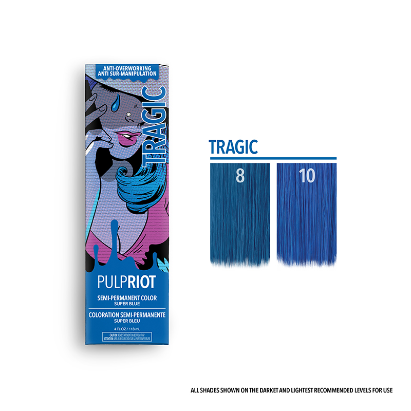 pulp riot semi tragic blue bright blue 4oz