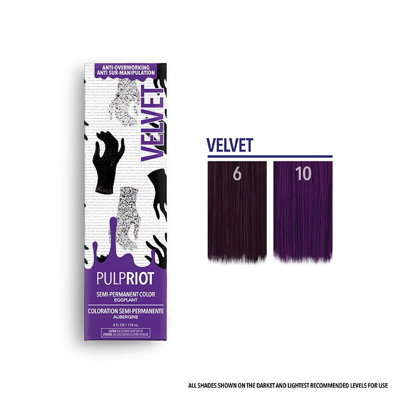 pulp riot semi velvet bright purple 4oz