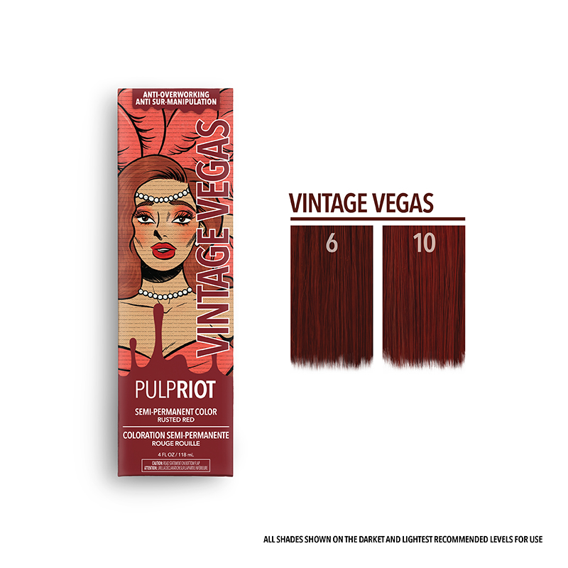 pulp riot semi vintage vegas rustic red 4oz