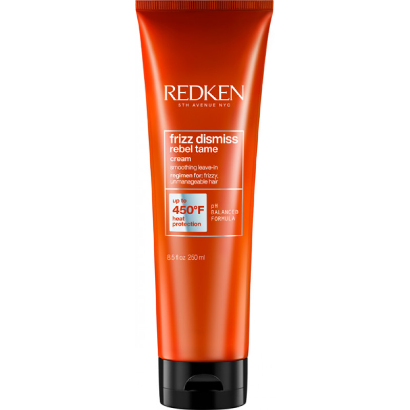 redken frizz dismiss rebel tame heat protective leave-in cream 250ml