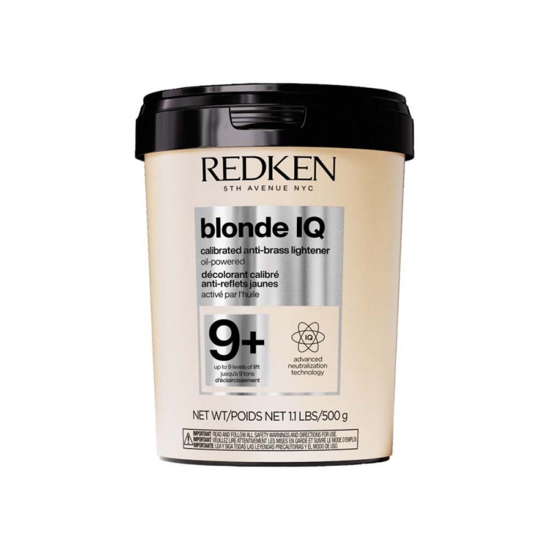 redken blonde iq  9+ anti-brass lightener 500g