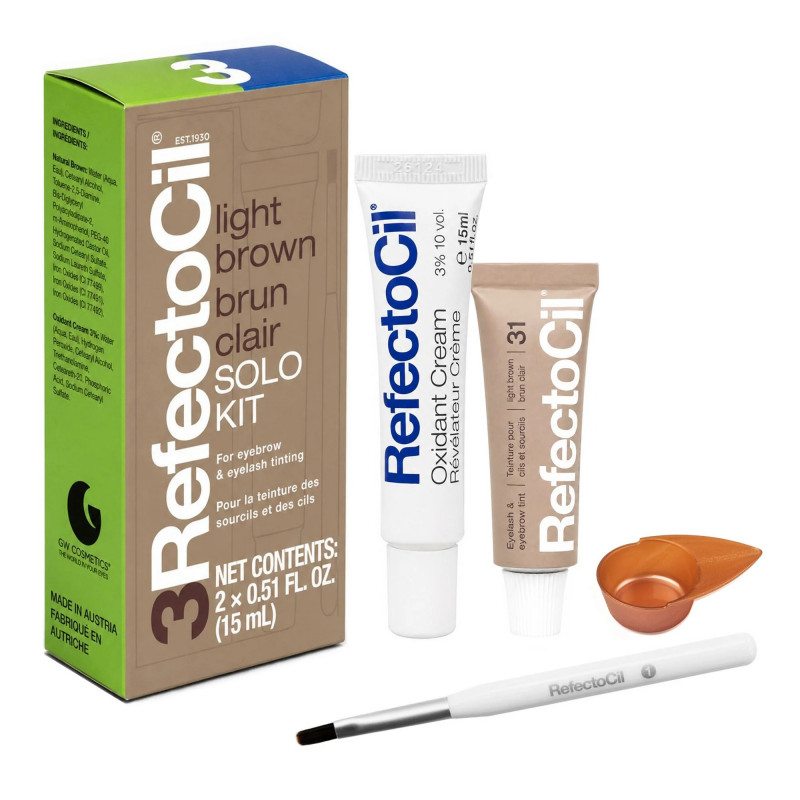 refectocil light brown solo kit