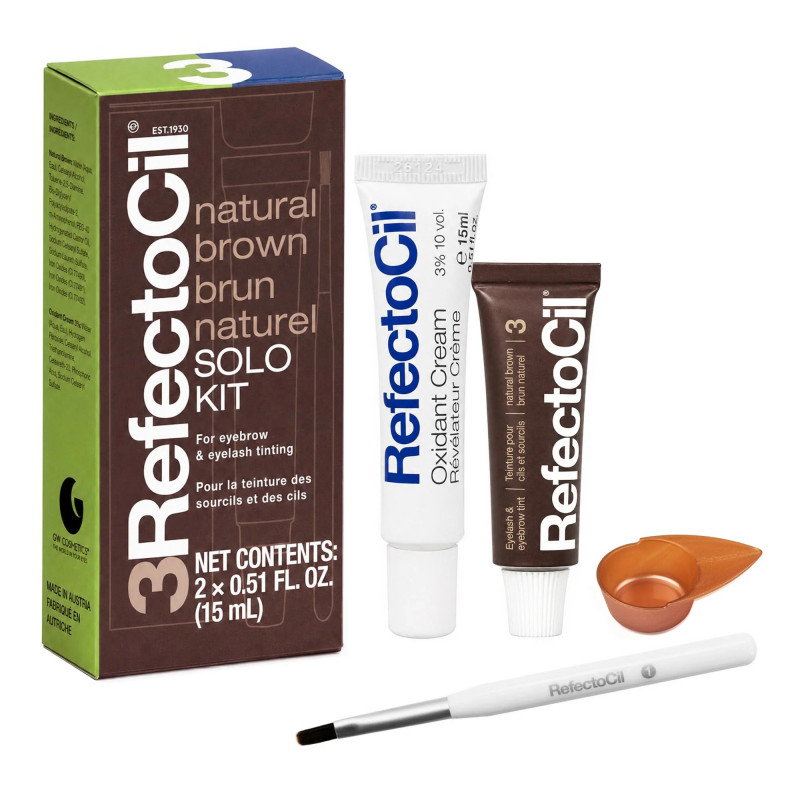 refectocil natural brown solo kit
