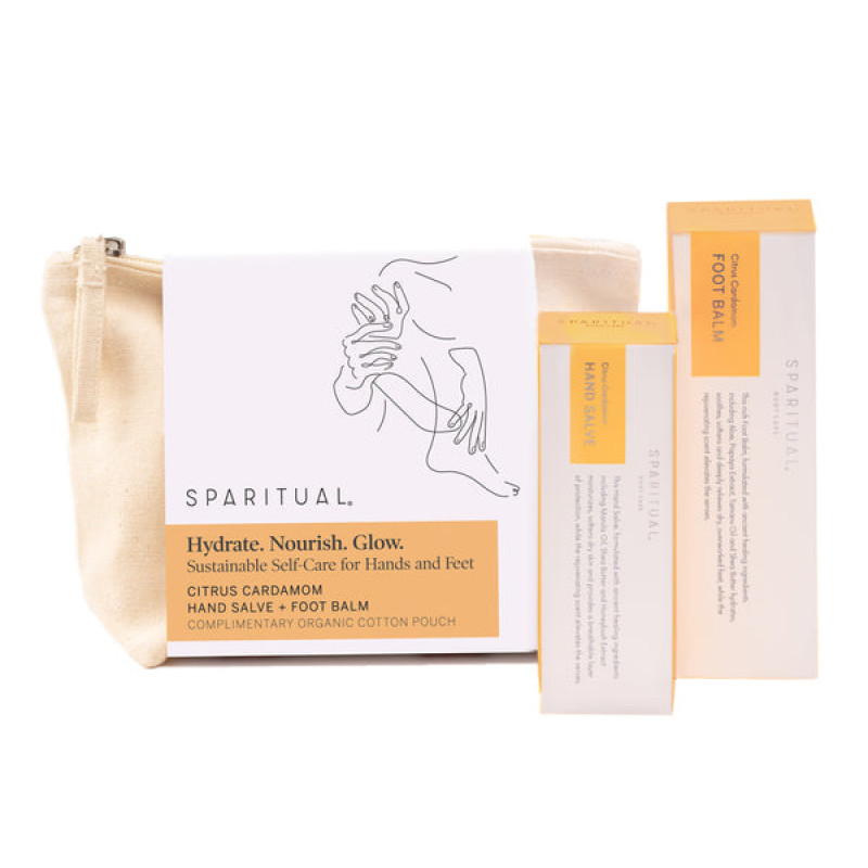 sparitual citrus cardamom hand and foot kit