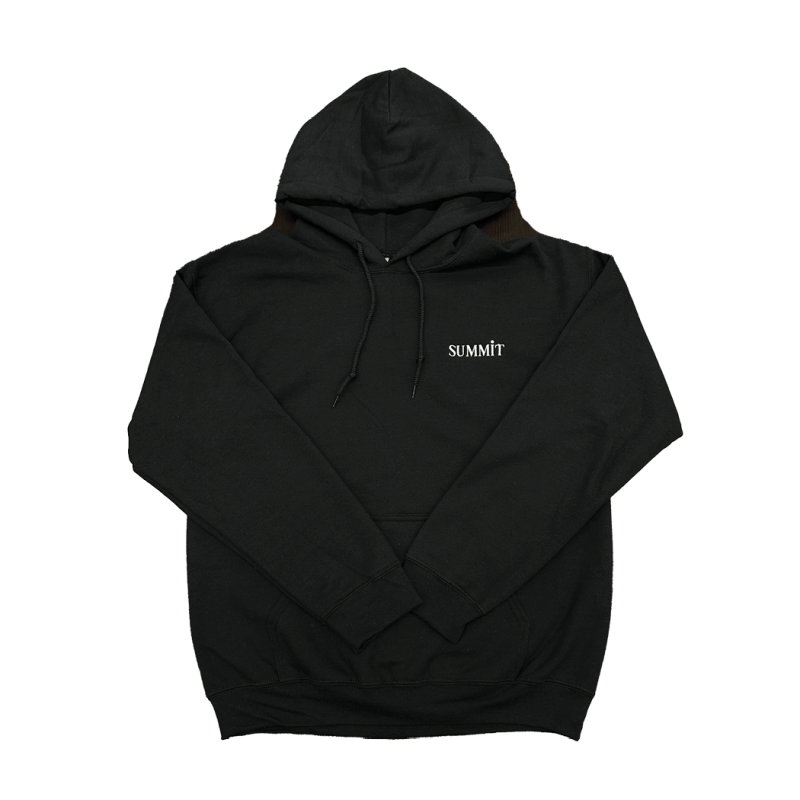 summit cozy hoodie black 2 x-large - new