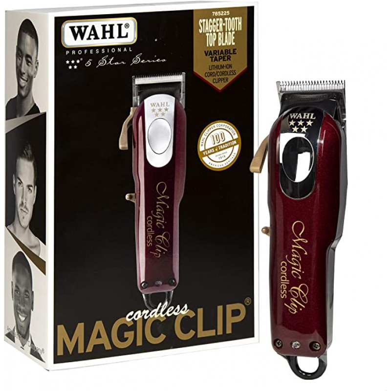 wahl 5 star cordless lithium magic clip professional cord/cordless precision fade clipper #56390