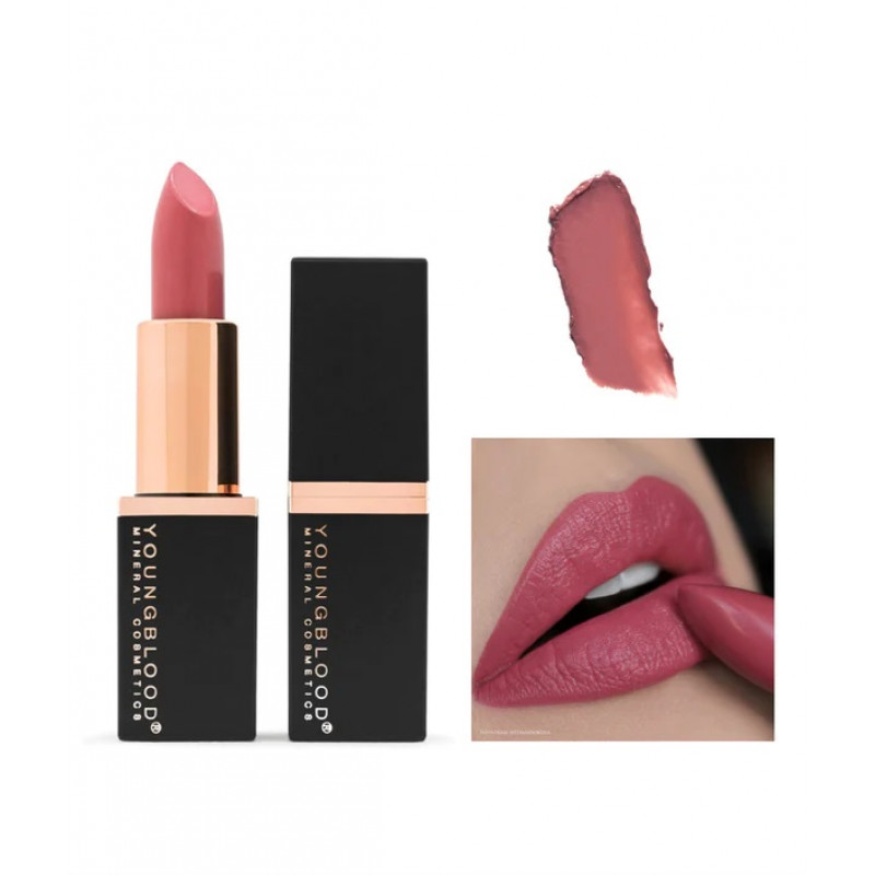 youngblood mineral creme lipstick rosewater .14 oz