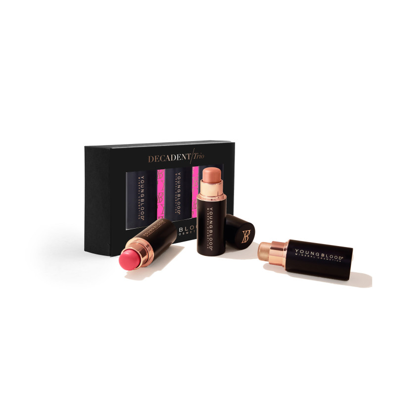 youngblood decadent holiday trio #2 peach