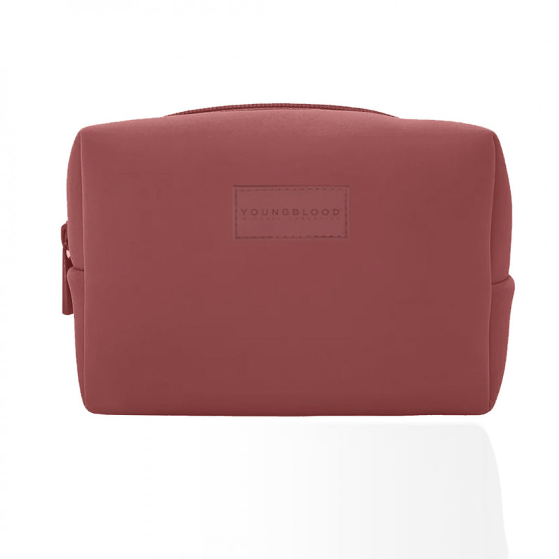 youngblood neoprene makeup bag marsala 1pc
