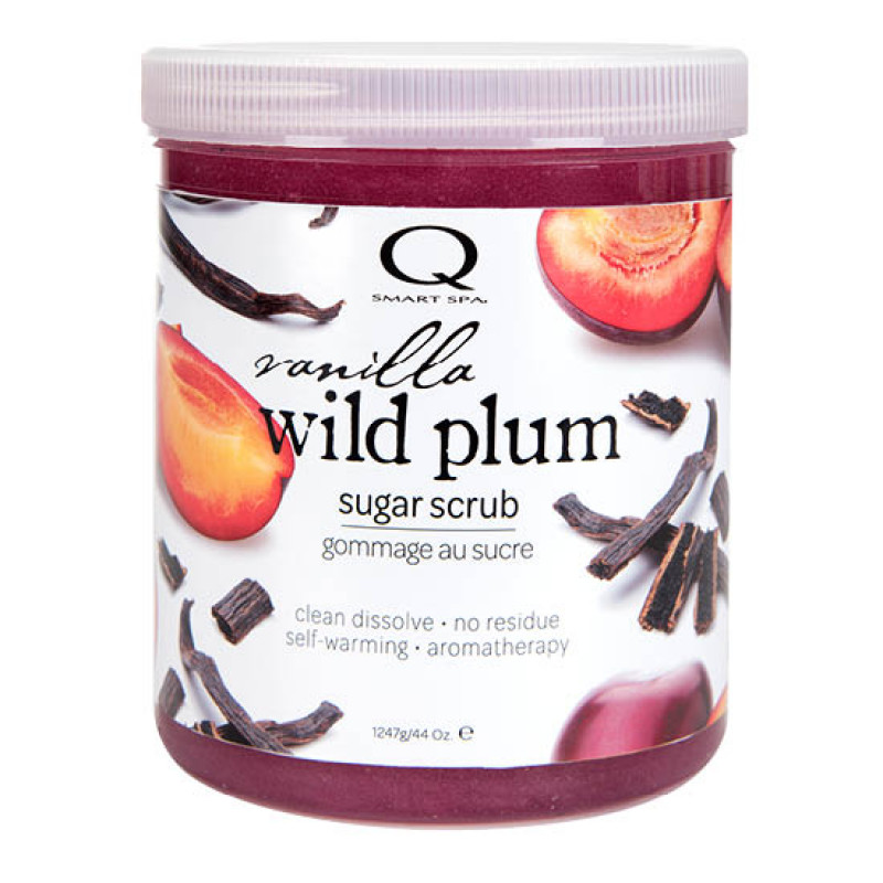 qtica smart spa vanilla wild plum sugar scrub 44oz