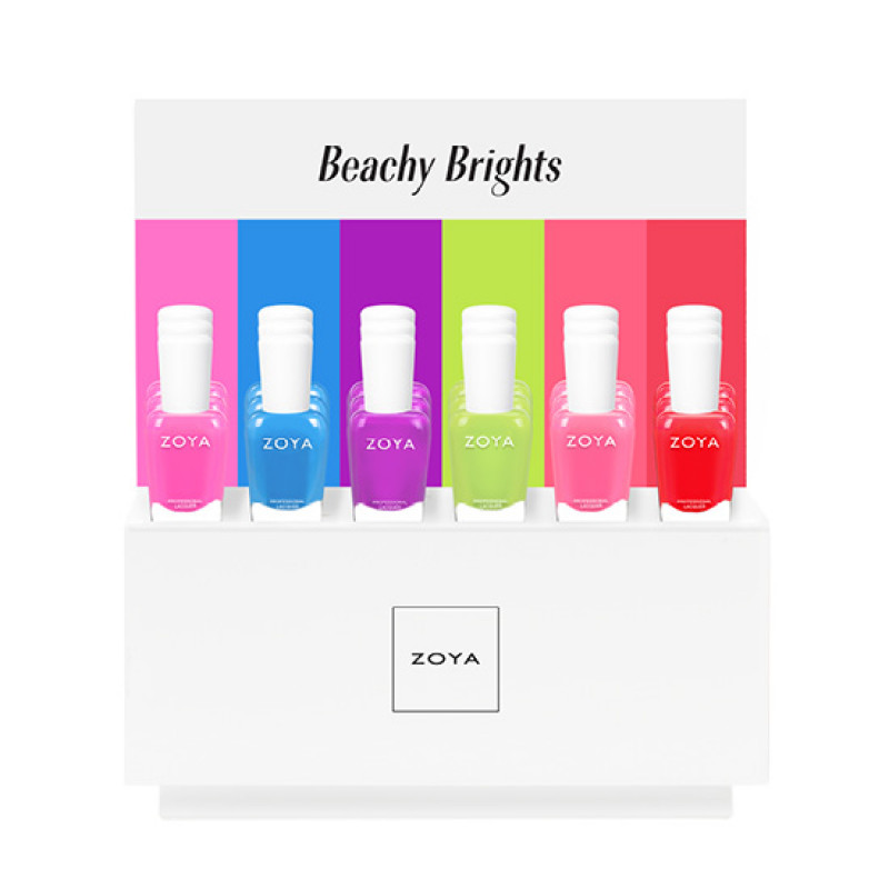 zoya beachy brights 24pc collection