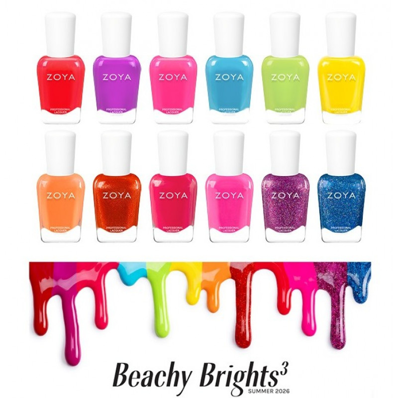 zoya beachy brights 3 36pc collection